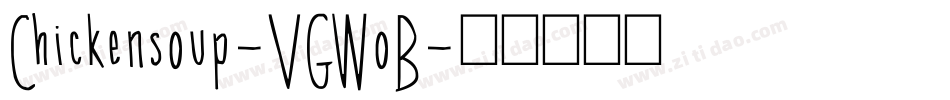 Chickensoup-VGWoB字体转换