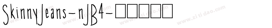 SkinnyJeans-nJB4字体转换