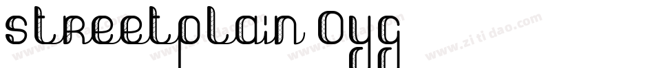 StreetPlain-0YG字体转换