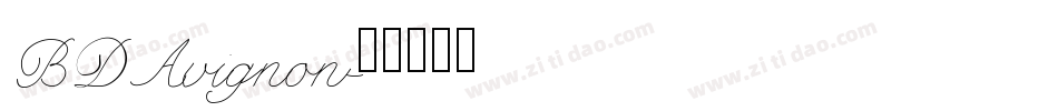 BDAvignon字体转换