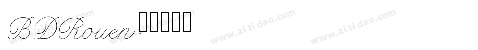 BDRouen字体转换