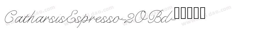 CatharsisEspresso-2OBd字体转换