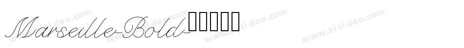 Marseille-Bold字体转换