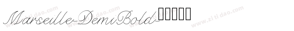 Marseille-DemiBold字体转换