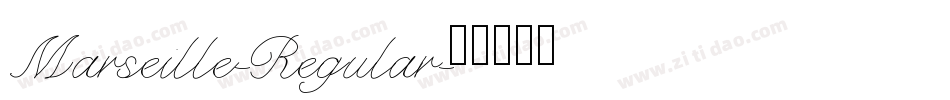 Marseille-Regular字体转换