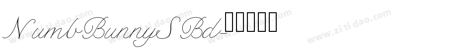NumbBunnySBd字体转换