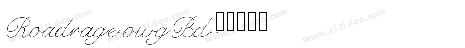 Roadrage-owgBd字体转换