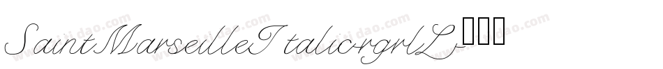SaintMarseilleItalic-rgrlL字体转换