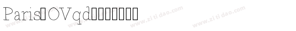 Paris-OVqd3字体转换