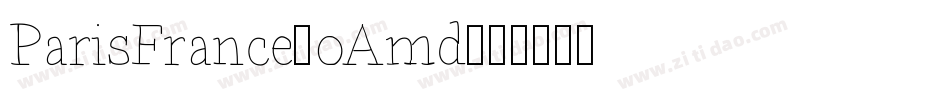 ParisFrance-oAmd字体转换