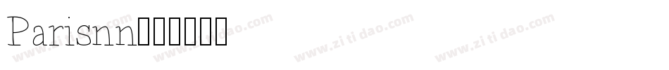 Parisnn字体转换