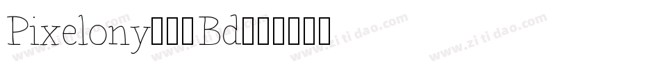 Pixelony-09Bd字体转换