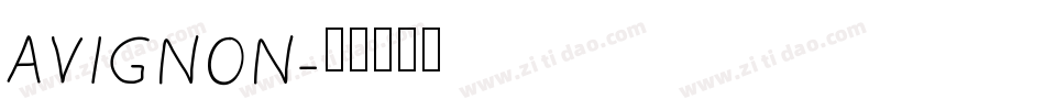 AVIGNON字体转换