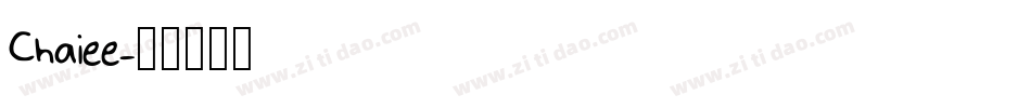 Chaiee字体转换