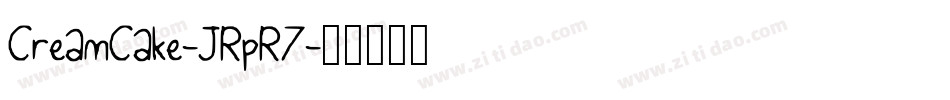 CreamCake-JRpR7字体转换