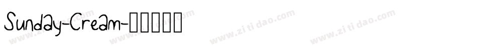 Sunday-Cream字体转换