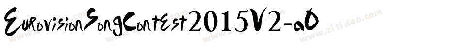 EurovisionSongContest2015V2-aOnE字体转换