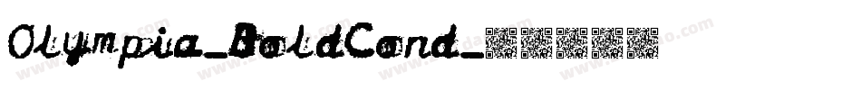 Olympia-BoldCond字体转换