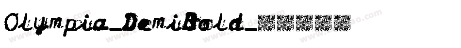 Olympia-DemiBold字体转换
