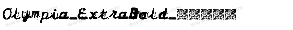 Olympia-ExtraBold字体转换