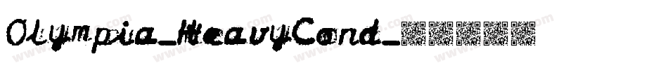 Olympia-HeavyCond字体转换
