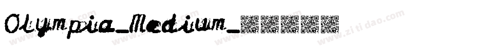 Olympia-Medium字体转换