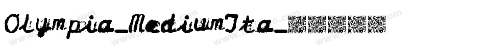 Olympia-MediumIta字体转换