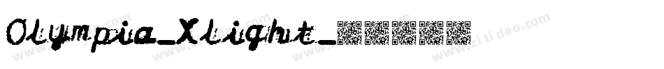 Olympia-Xlight字体转换