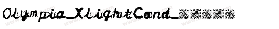 Olympia-XlightCond字体转换