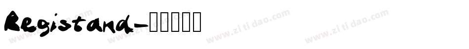 Registand字体转换