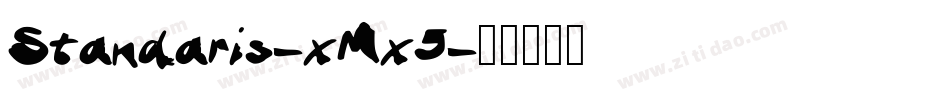 Standaris-xMx5字体转换