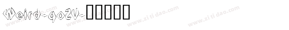 Weird-qoZV字体转换