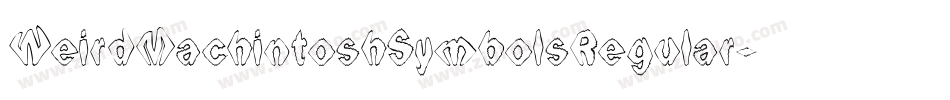 WeirdMachintoshSymbolsRegular-VB3B字体转换