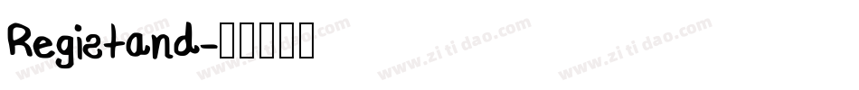 Registand字体转换