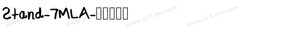 Stand-7MLA字体转换