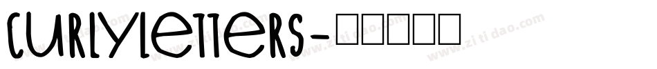 CurlyLetters字体转换