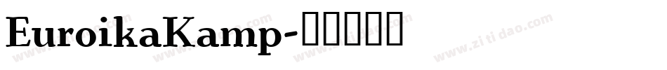 EuroikaKamp字体转换