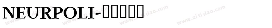 NEURPOLI字体转换