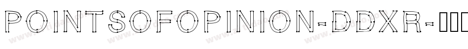 PointsOfOpinion-DdXR字体转换
