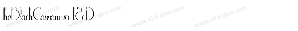 TheBlackCassanova-l2eD字体转换