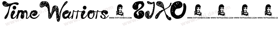 TimeWarriors-8JX0字体转换