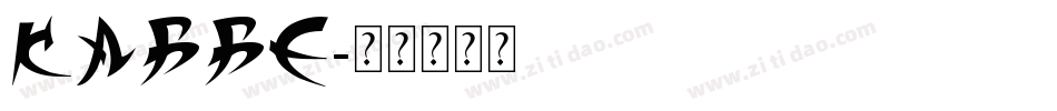 Kabbe字体转换