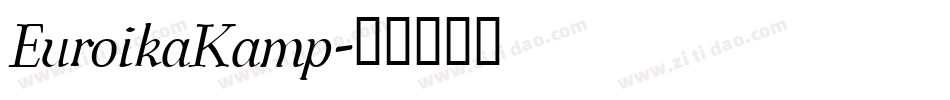 EuroikaKamp字体转换