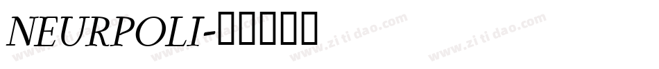 NEURPOLI字体转换
