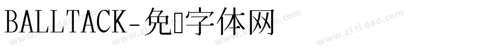BALLTACK字体转换