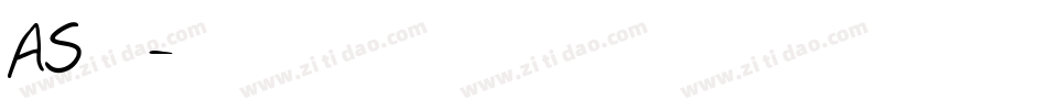 AS字库字体转换