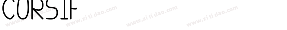 Cursif字体转换