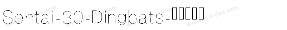 Sentai-30-Dingbats字体转换