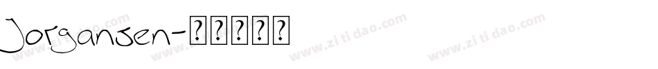 Jorgansen字体转换