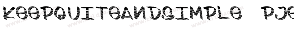 KeepQuiteAndSimple-1pje字体转换